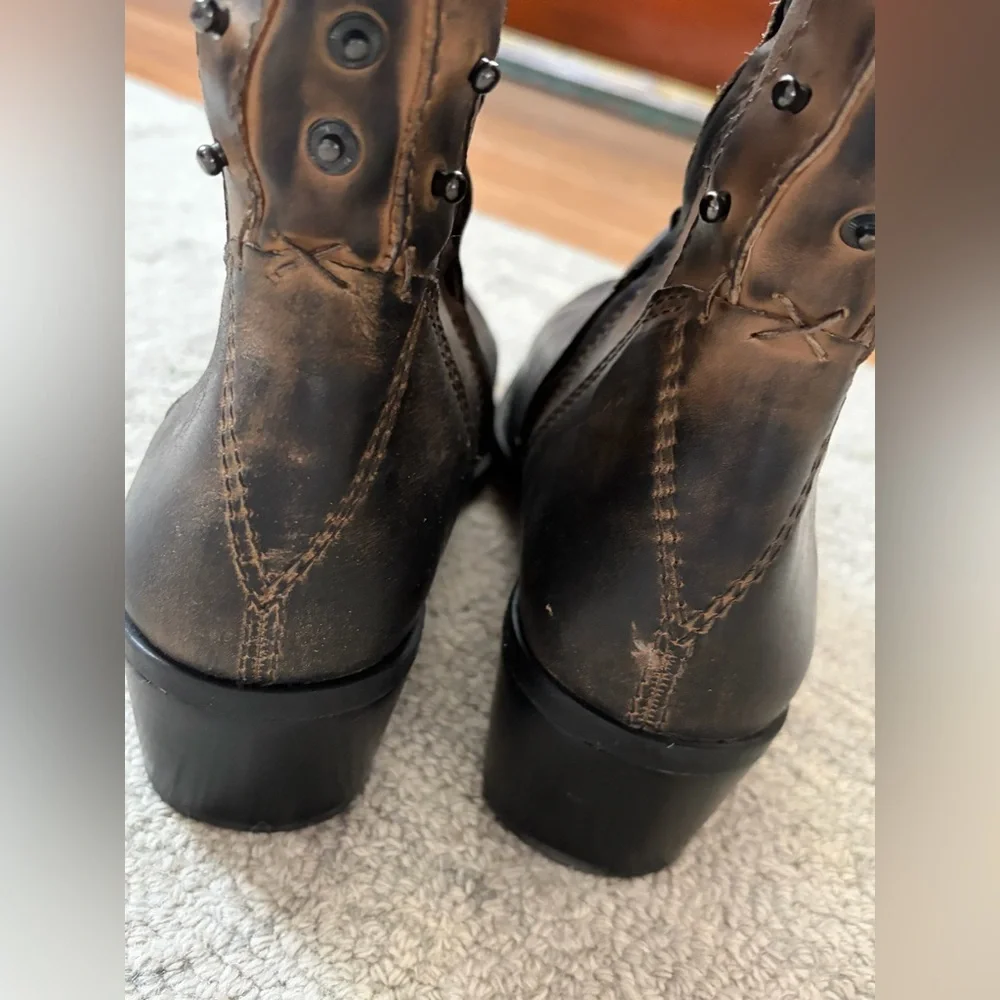 Vince Camuto NWOT Distressed Studded Leather Knee High Boots 11B